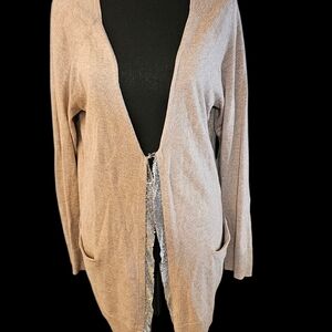 Women's Beige Cardigan Sweater